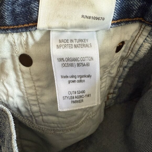 Agolde Parker Vintage Cut Off Jean Denim Shorts in Lowkey Size 26 - Picture 5 of 8